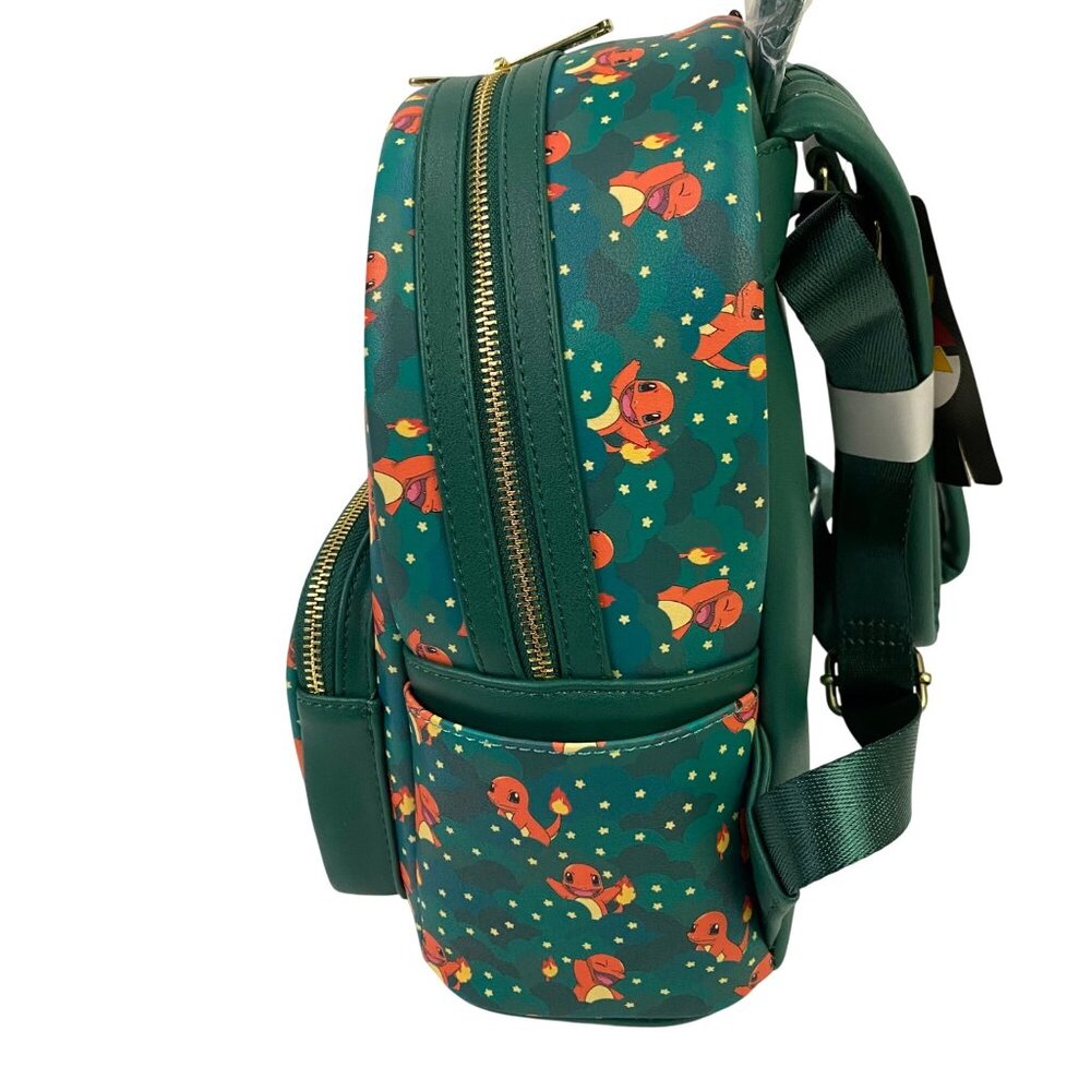 Loungefly Pokemon Charmander Mini Backpack BAM Exclusive Bag Clouds Stars - Picture 7 of 11